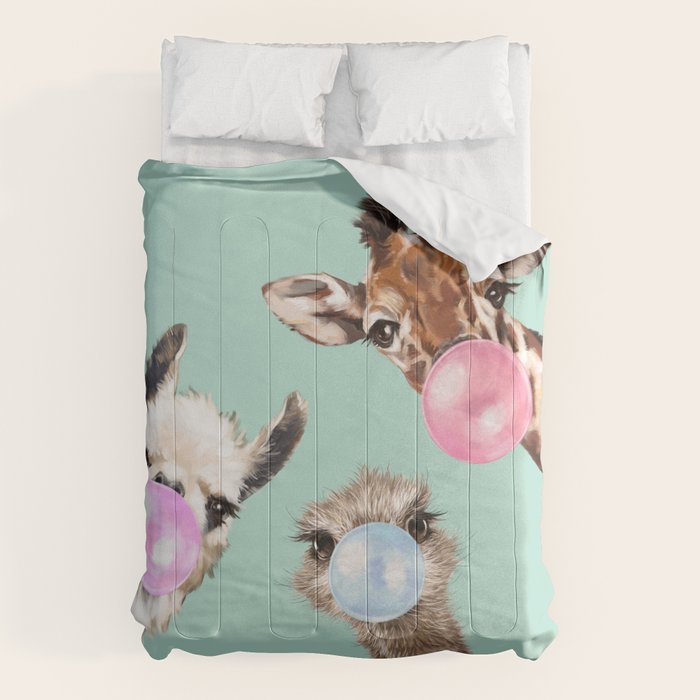 Bubble Gum Gang in Green Comforter Gallery Image 6