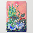 Pink Indoor Plant Still Life with Lion x The Sill Cutting Board Gallery Image 1