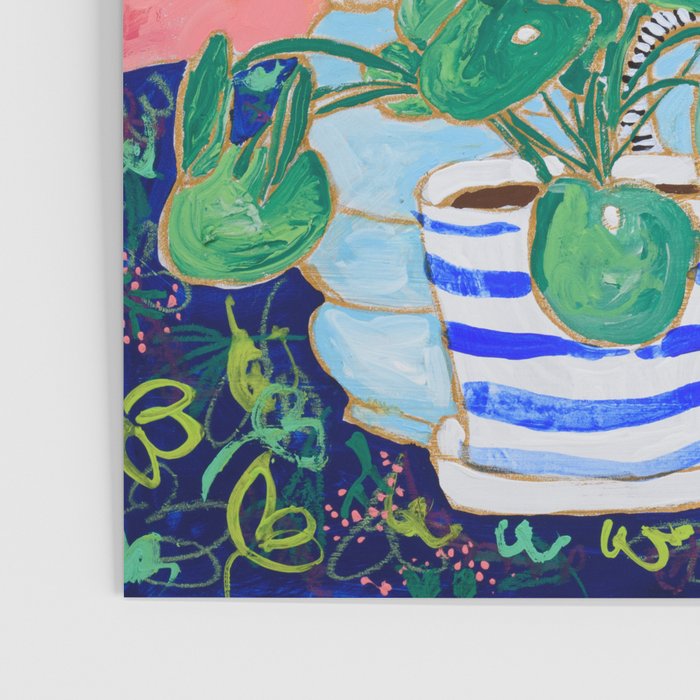Pink Indoor Plant Still Life with Lion x The Sill Poster Gallery Image 3