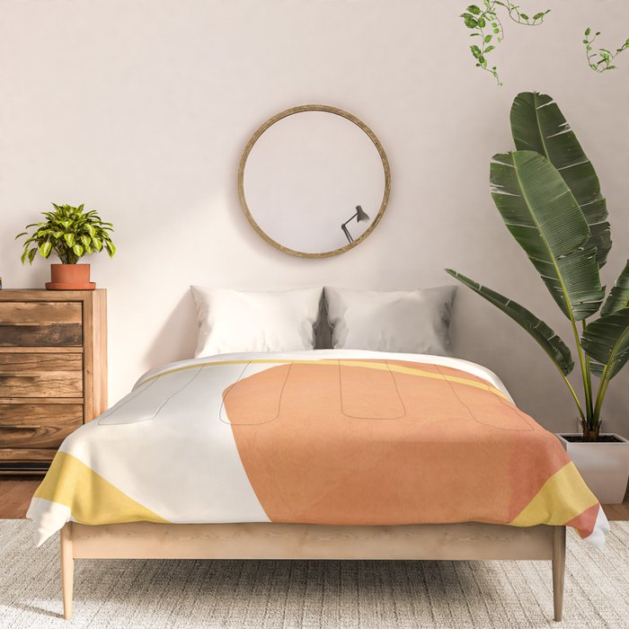 Minimal Abstract Shapes No.40 Comforter Gallery Image 3
