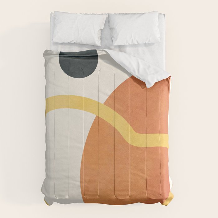 Minimal Abstract Shapes No.40 Comforter Gallery Image 1