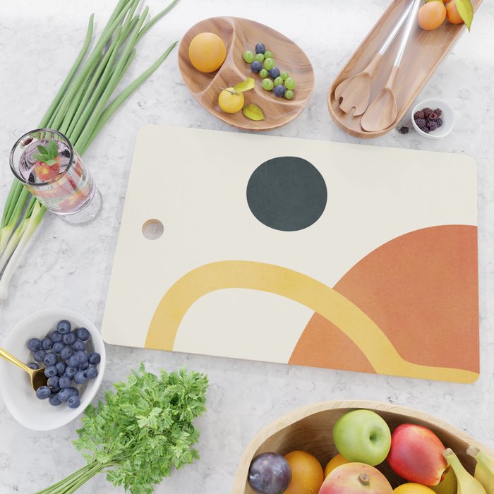 Minimal Abstract Shapes No.40 Cutting Board Gallery Image 2