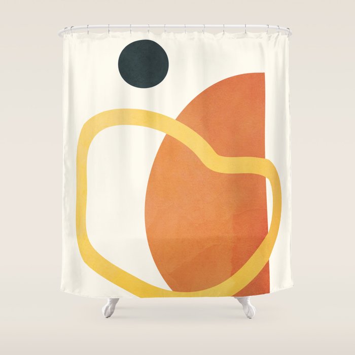 Minimal Abstract Shapes No.40 Shower Curtain Gallery Image 1