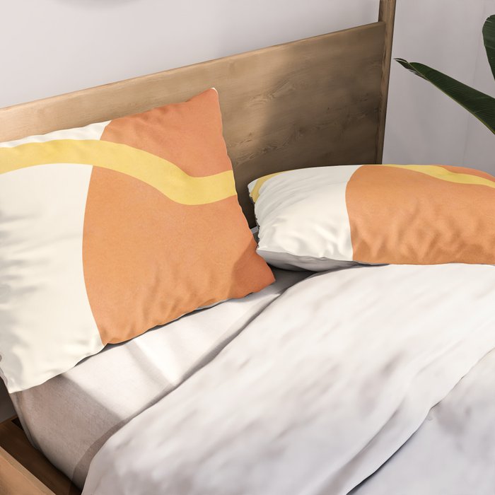 Minimal Abstract Shapes No.40 Pillow Sham Gallery Image 2