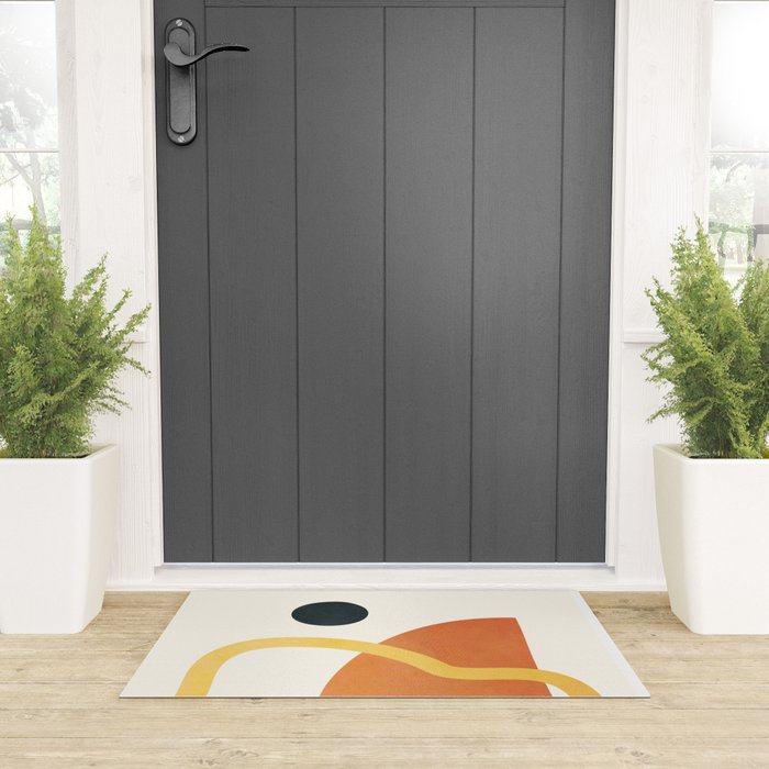 Minimal Abstract Shapes No.40 Welcome Mat Gallery Image 3