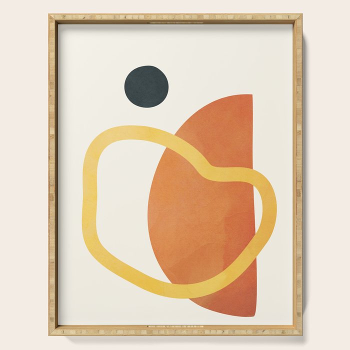 Minimal Abstract Shapes No.40 Serving Tray Gallery Image 1