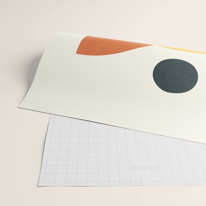 Minimal Abstract Shapes No.40 Wrapping Paper Gallery Image 2