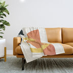 Minimal Abstract Shapes No.40 Throw Blanket Gallery Image 1