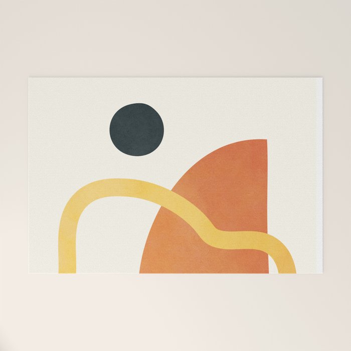 Minimal Abstract Shapes No.40 Welcome Mat Gallery Image 1
