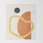Minimal Abstract Shapes No.40 Throw Blanket Gallery Image 2