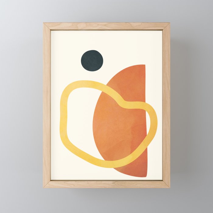Minimal Abstract Shapes No.40 Mini Art Print Gallery Image 1