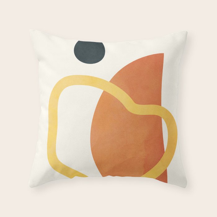 Minimal Abstract Shapes No.40 Throw Pillow Gallery Image 6