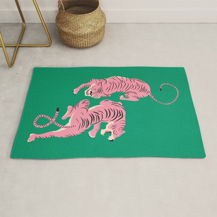 The Chase: Pink Tiger Edition Rug Gallery Image 1
