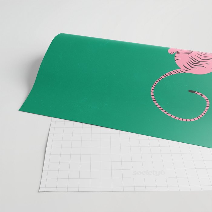 The Chase: Pink Tiger Edition Wrapping Paper Gallery Image 2