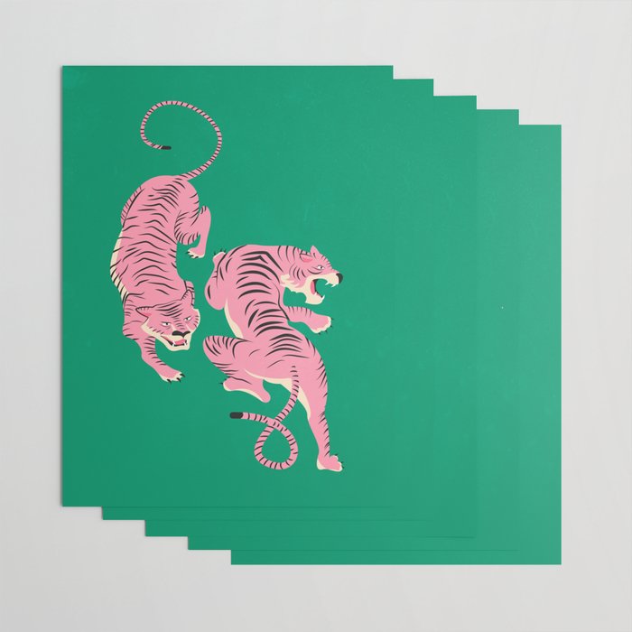 The Chase: Pink Tiger Edition Wrapping Paper Gallery Image 3