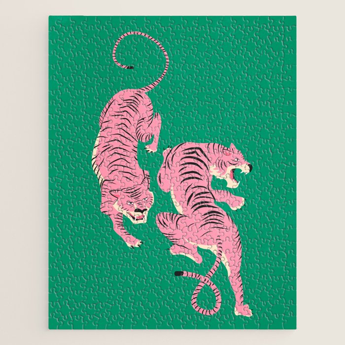 The Chase: Pink Tiger Edition Jigsaw Puzzle Gallery Image 1