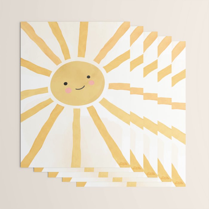 Happy Sun Wrapping Paper Gallery Image 3