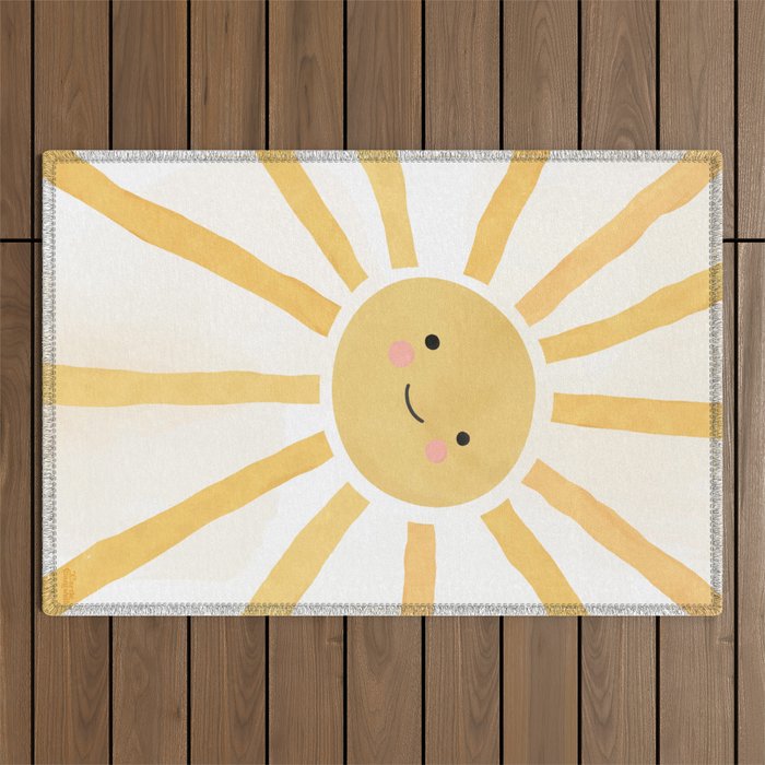 Happy Sun Outdoor Rug Gallery Image 1
