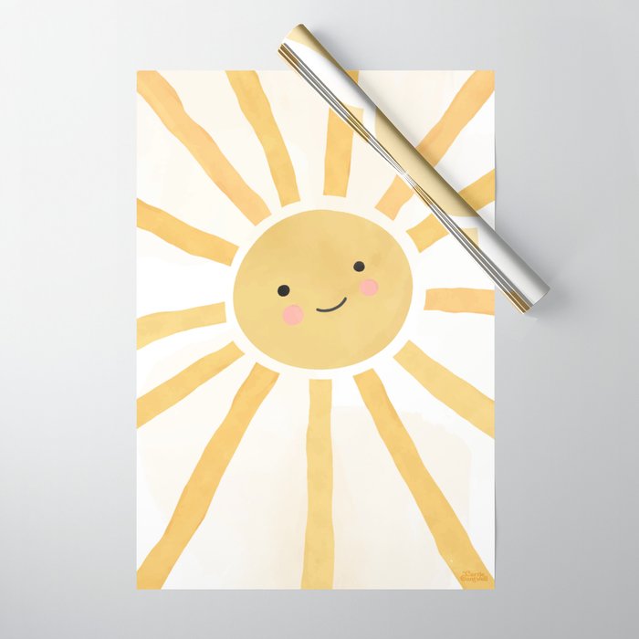 Happy Sun Wrapping Paper Gallery Image 1