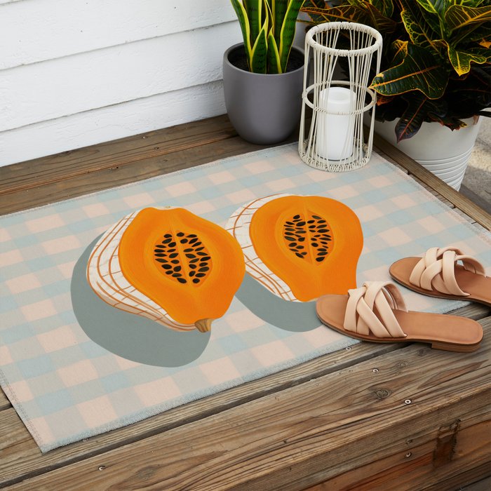 Papaya Afternoon Outdoor Rug Gallery Image 2