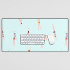 Swimmers in the pool Desk Mat Gallery Image 1