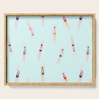 Swimmers in the pool Serving Tray Gallery Image 1