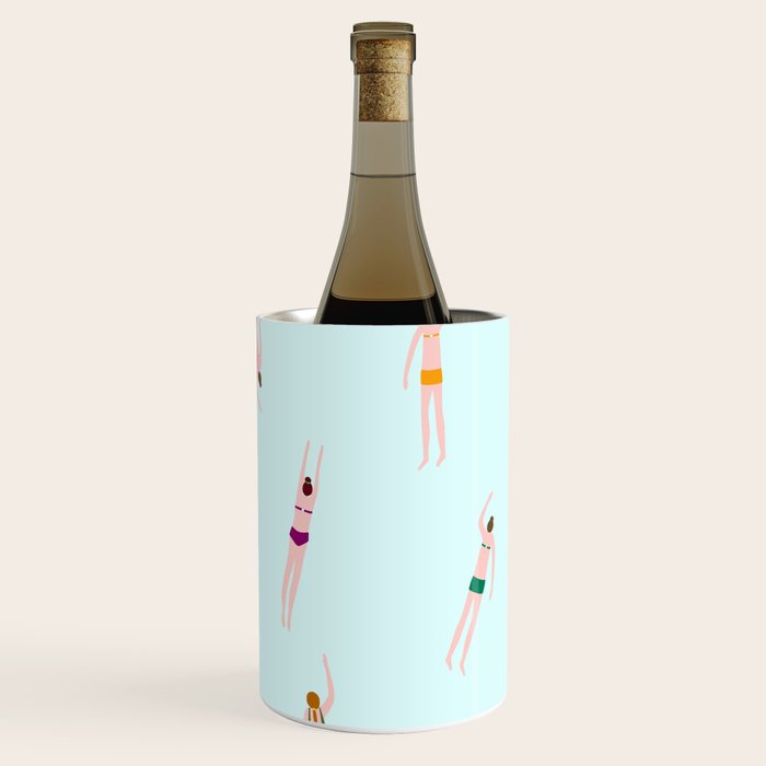 Swimmers in the pool Wine Chiller Gallery Image 1