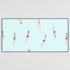 Swimmers in the pool Desk Mat Gallery Image 3