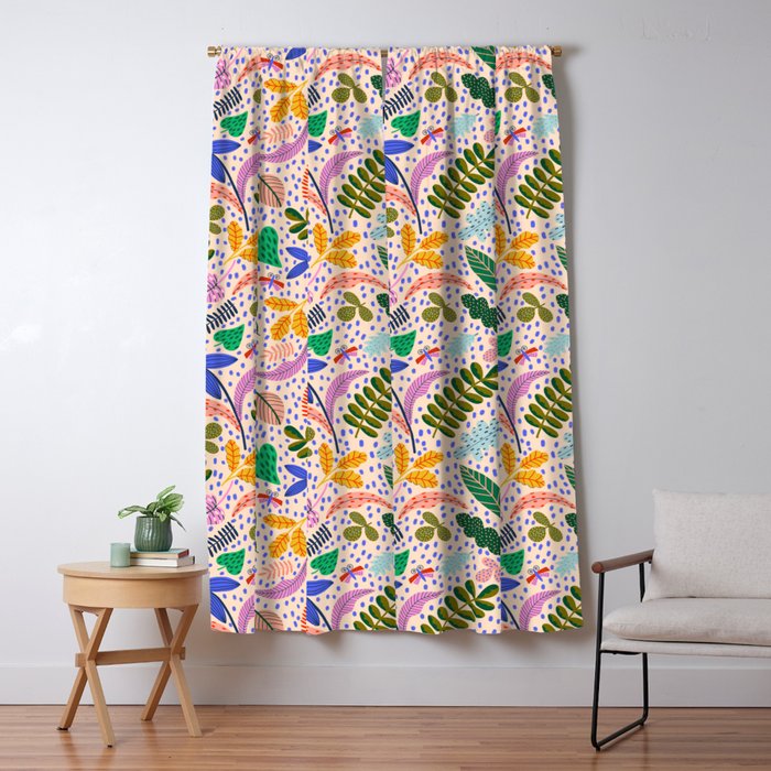 Colorful Plants  Window Curtain Gallery Image 5