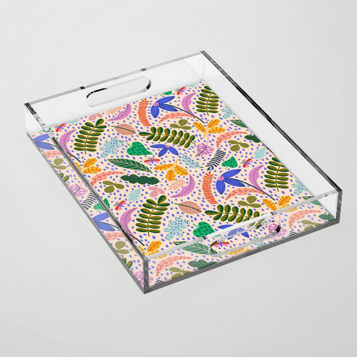 Colorful Plants  Acrylic Tray Gallery Image 1