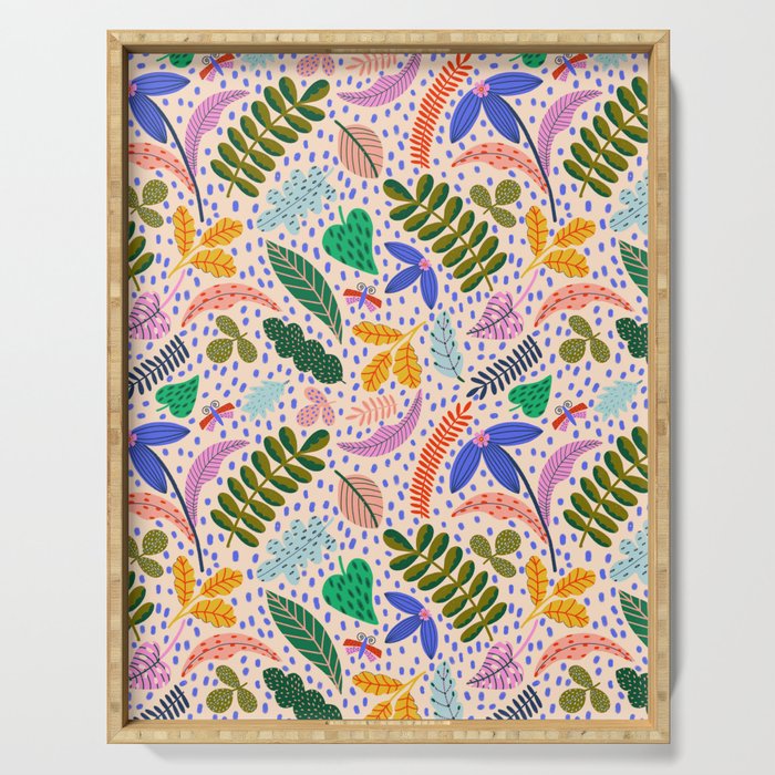 Colorful Plants  Serving Tray Gallery Image 1