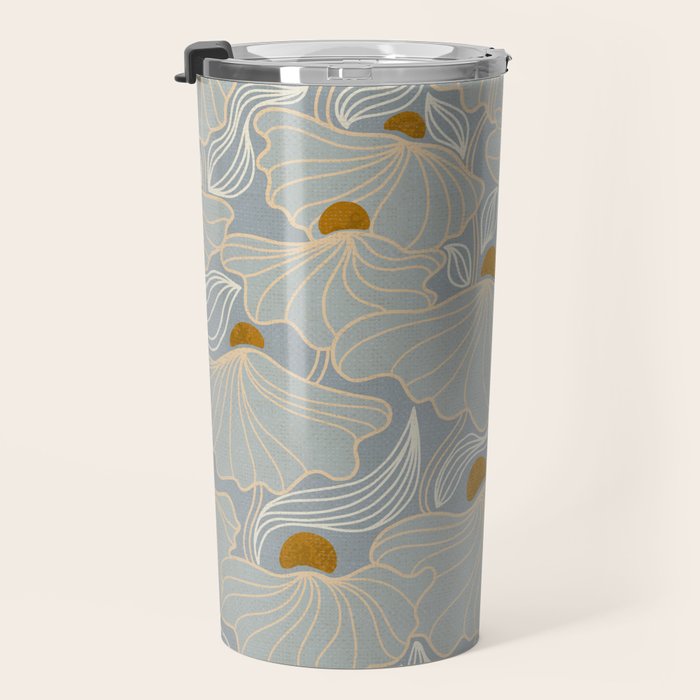 calming essentials Natural flow meadow misty Travel Mug Gallery Image 3