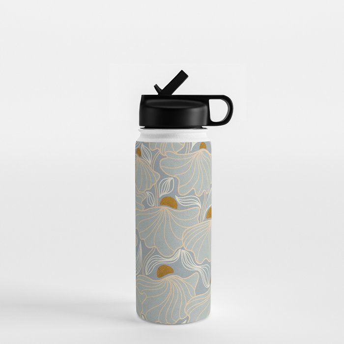 calming essentials Natural flow meadow misty Water Bottle Gallery Image 1
