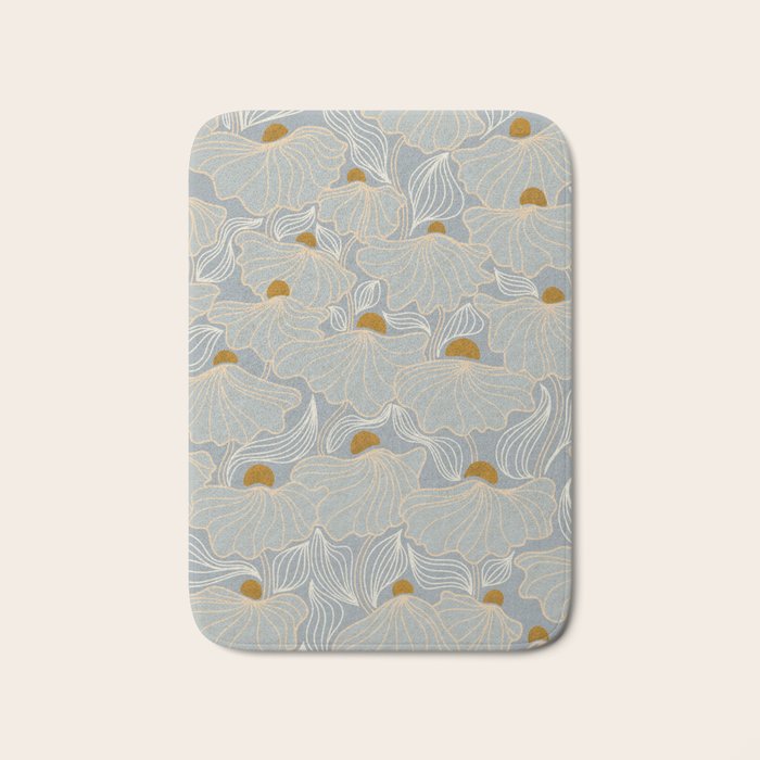 calming essentials Natural flow meadow misty Bath Mat Gallery Image 1
