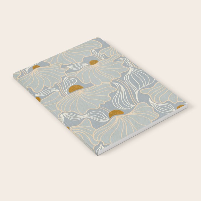 calming essentials Natural flow meadow misty Notebook