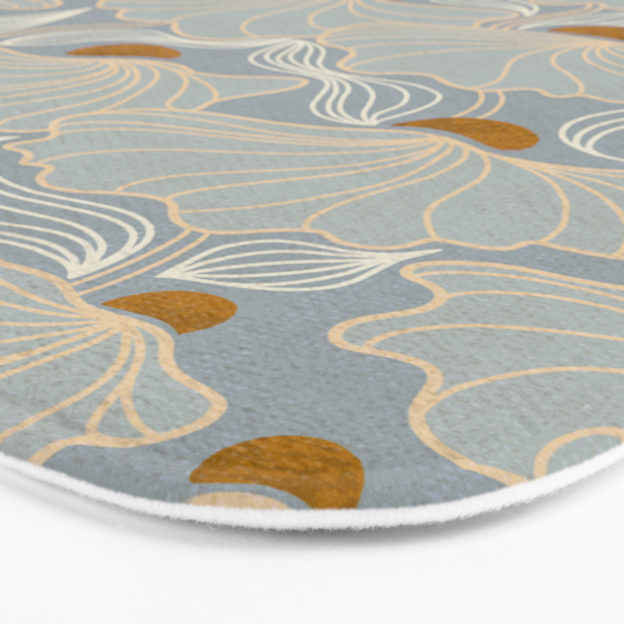 calming essentials Natural flow meadow misty Bath Mat Gallery Image 3