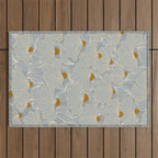 calming essentials Natural flow meadow misty Outdoor Rug Gallery Image 1