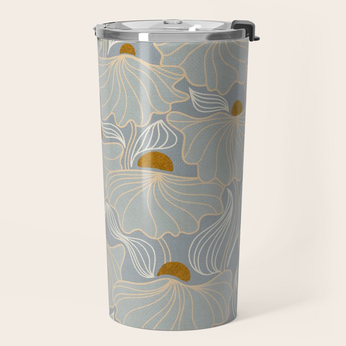 calming essentials Natural flow meadow misty Travel Mug Gallery Image 2