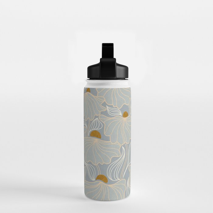 calming essentials Natural flow meadow misty Water Bottle Gallery Image 2