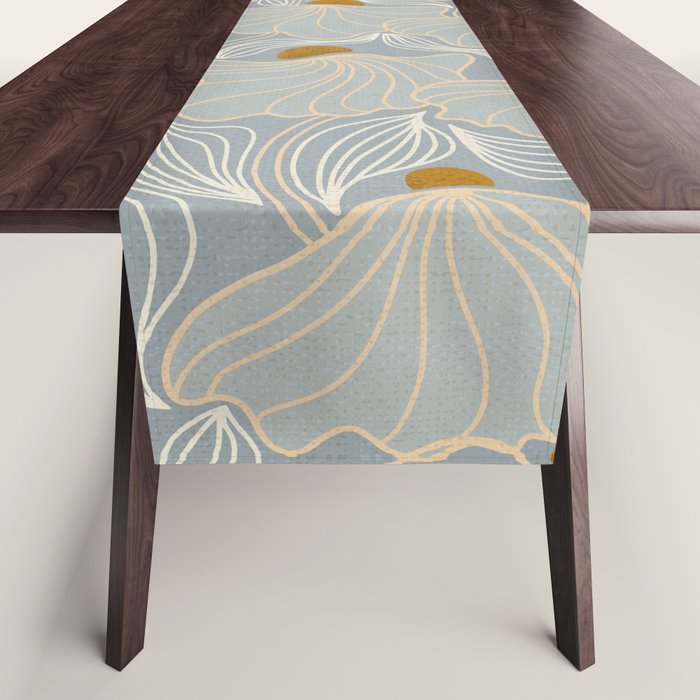 calming essentials Natural flow meadow misty Table Runner Gallery Image 1
