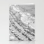 Beach Day in Italy | Black and White Travel Photography in Europe Art Print | Summer on the Coast in Naples Stationery Card Gallery Image 2