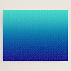 Turquoise Ultramarine Blue Gradient Jigsaw Puzzle Gallery Image 1