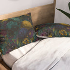 Before Midnight Blue Hour Vintage Flowers Garden Pillow Sham Gallery Image 2