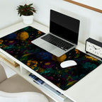 Before Midnight Blue Hour Vintage Flowers Garden Desk Mat Gallery Image 2