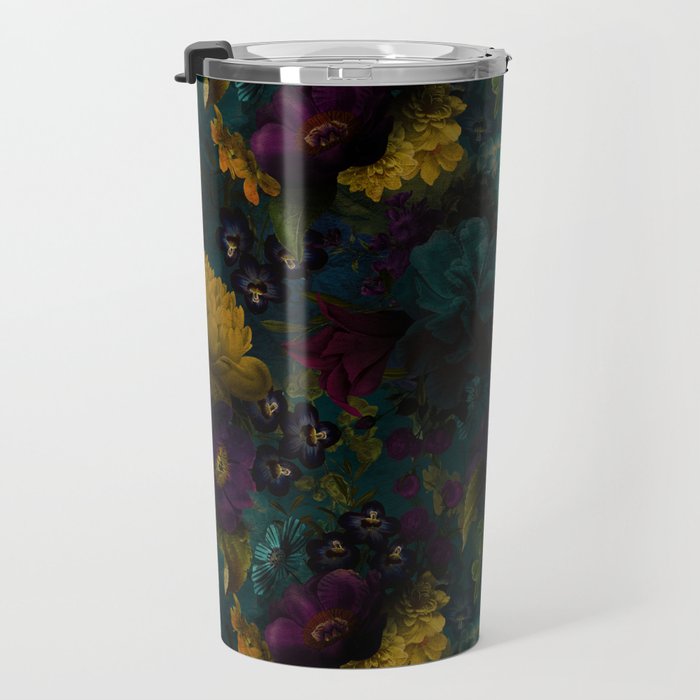 Before Midnight Blue Hour Vintage Flowers Garden Travel Mug Gallery Image 3