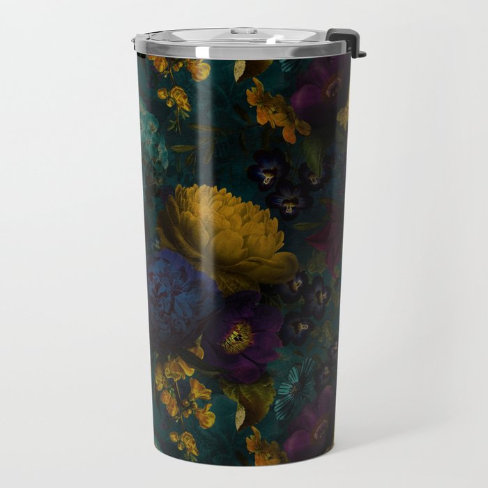 Before Midnight Blue Hour Vintage Flowers Garden Travel Mug Gallery Image 2