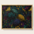 Before Midnight Blue Hour Vintage Flowers Garden Serving Tray Gallery Image 1