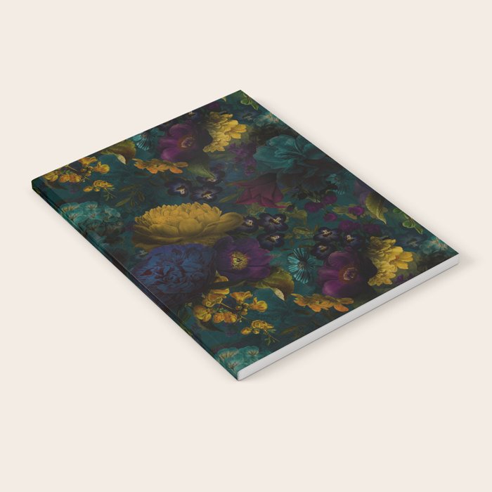 Before Midnight Blue Hour Vintage Flowers Garden Notebook Gallery Image 2