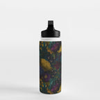 Before Midnight Blue Hour Vintage Flowers Garden Water Bottle Gallery Image 3