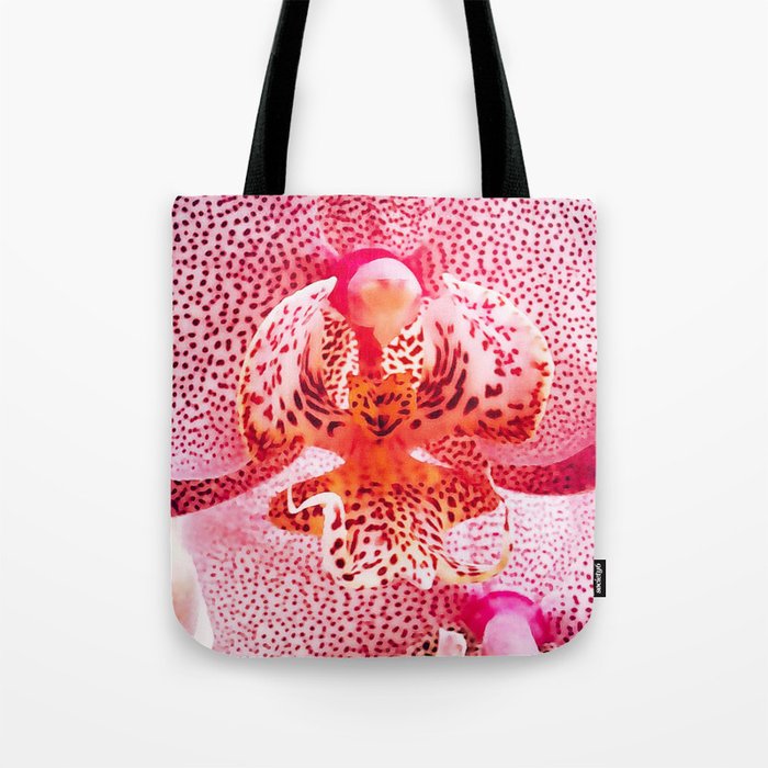 Close up Orchid 37 Tote Bag Gallery Image 1